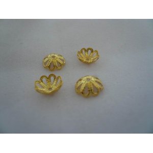 画像: 花座　8mm　金色　20個　