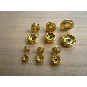 画像: ロンデル　6mm　金色　10個　