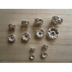 画像: ロンデル　10mm　銀色　10個　