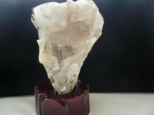 画像1: 天然水晶クラスタ　ファントム、トルマリン共生石　座付き　284g　029