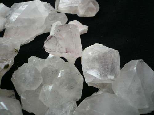 画像: 天然水晶共生石クラスタ　トルマリン、ファントム、緑廉石など共生　500g　002