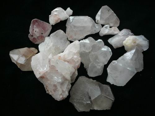 画像1: 天然水晶共生石クラスタ　トルマリン、ファントム、緑廉石など共生　500g　002