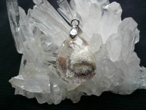 画像: ホワイトガーデン水晶(白色庭園水晶)ペンダントトップ　041